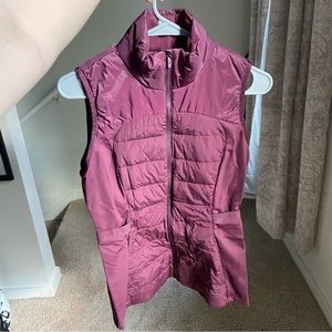 Down for it all vest in dark Adobe